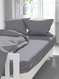 Простирадло на резинці колір графіт LeLit модель ЦБ-00277738 Фото