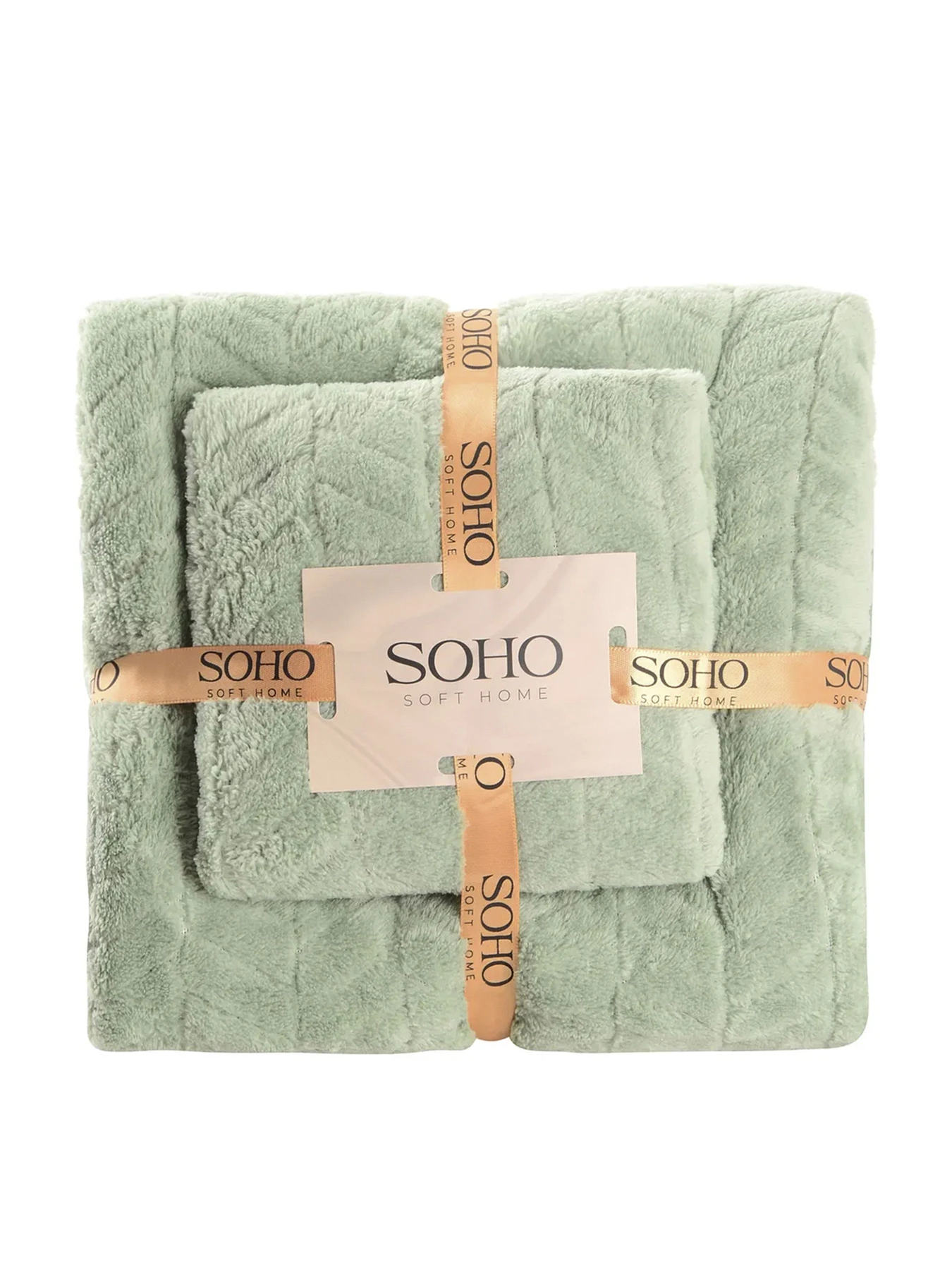 Набір рушників 2 шт., мікрофібра Green колір зелений SOHO модель ЦБ-00281540 Набір рушників 2 шт., мікрофібра Green колір зелений SOHO модель ЦБ-00281540 Фото