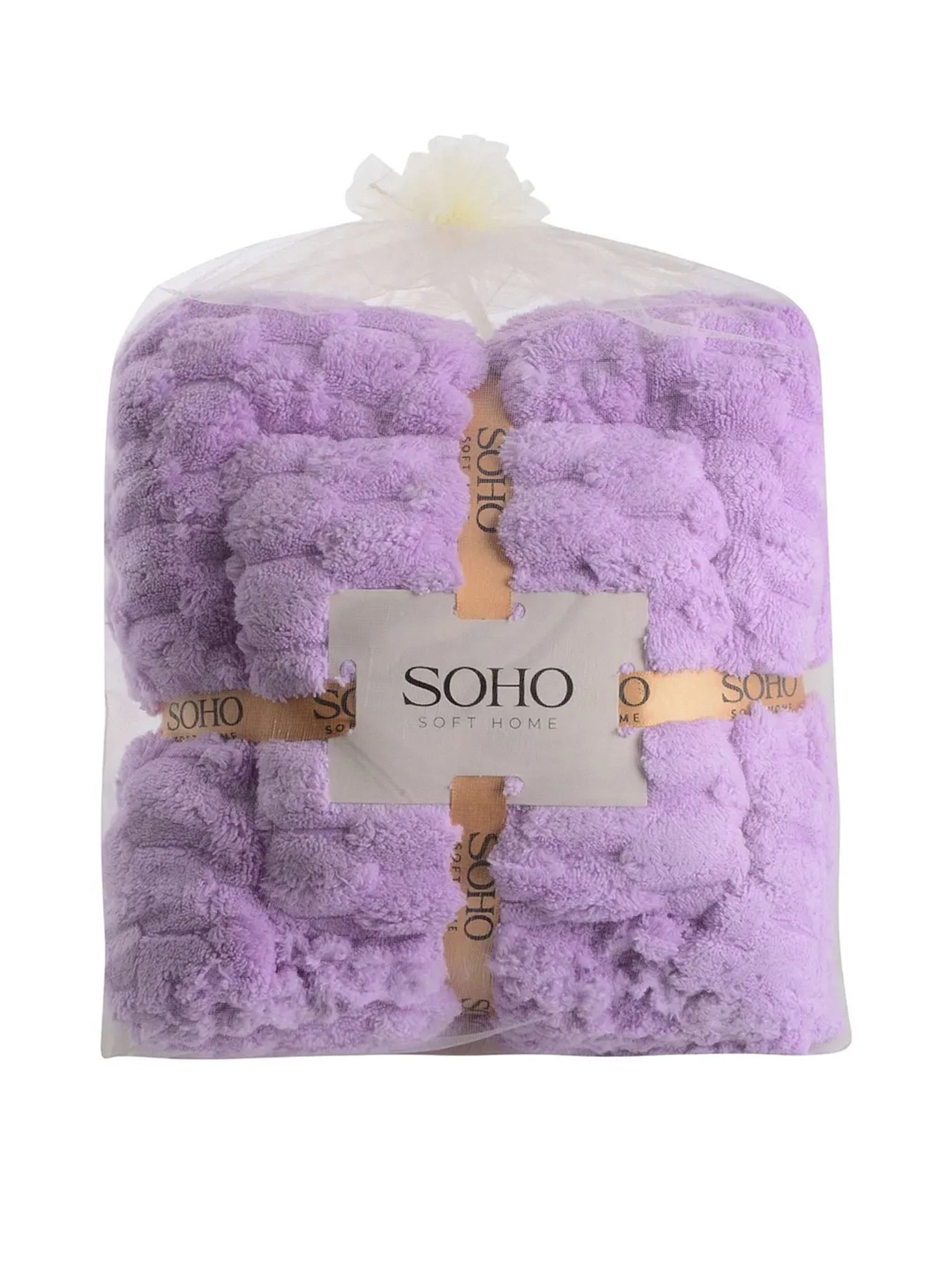Текстильний банний набір, мікрофібра Sote Lilac колір рожевий 2 шт SOHO модель ЦБ-00281542 Текстильний банний набір, мікрофібра Sote Lilac колір рожевий 2 шт SOHO модель ЦБ-00281542 Фото