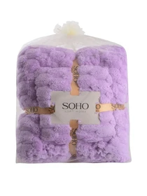 Текстильний банний набір, мікрофібра Sote Lilac колір рожевий 2 шт SOHO модель ЦБ-00281542 Фото