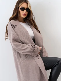 Пальто и плащи ISSA Plus модель 15328_бежевый Фото