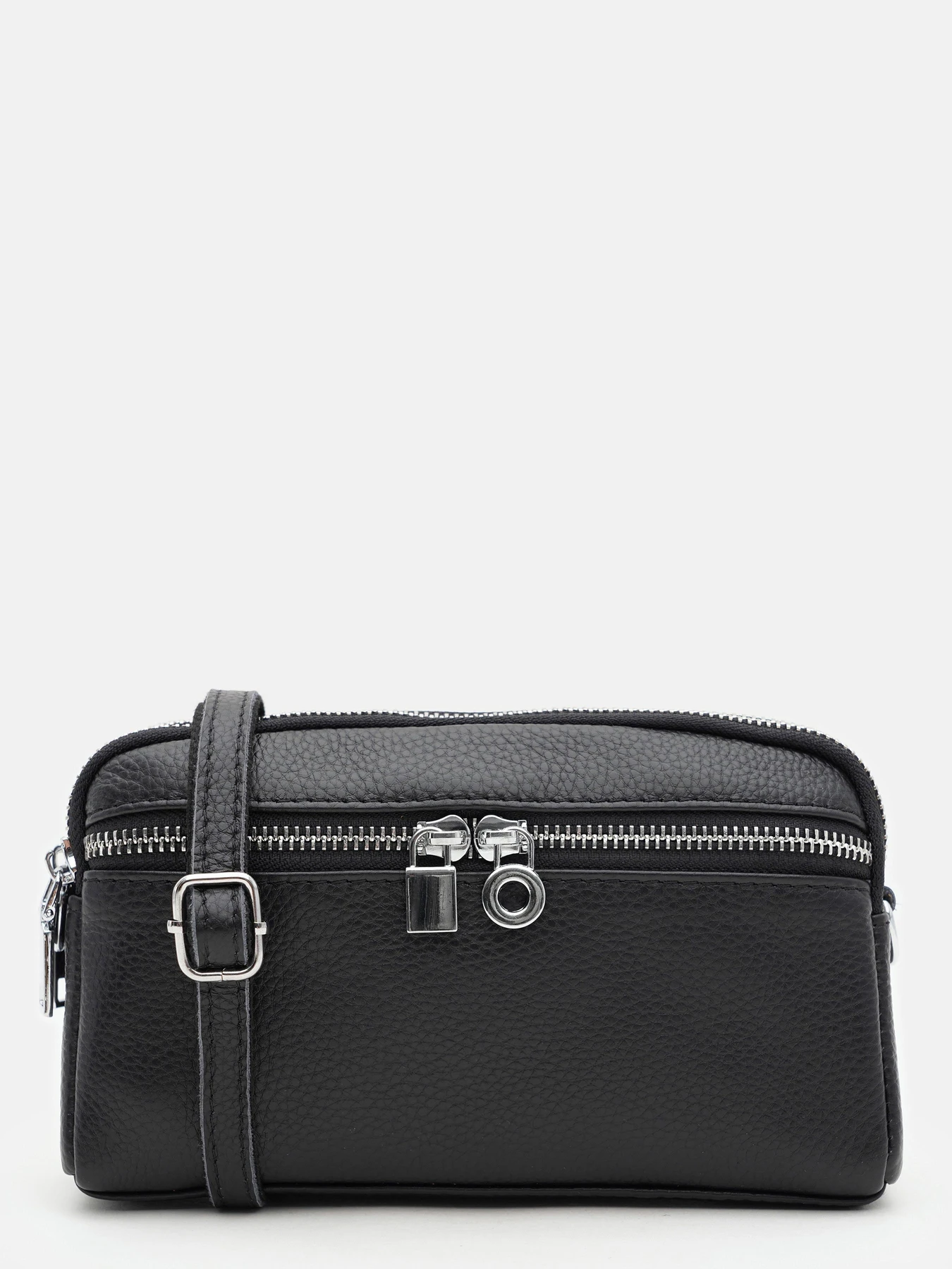 Сумки Borsa Leather модель K11668bl-black Фото