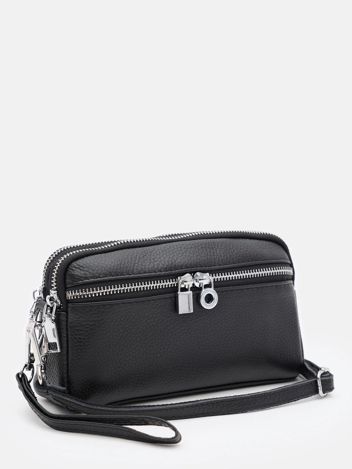 Сумки Borsa Leather модель K11668bl-black Фото