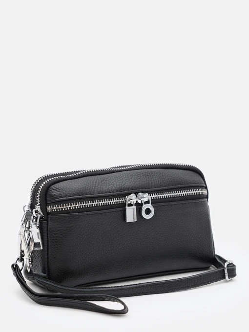 Сумки Borsa Leather модель K11668bl-black Фото