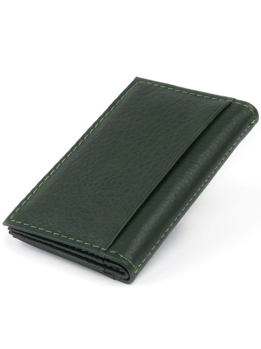 ST Leather Accessories Візитниця колір зелений фото 2