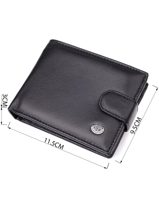 ST Leather Accessories Гаманець колір чорний фото 3