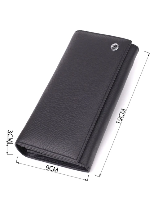 ST Leather Accessories Гаманець колір чорний фото 3
