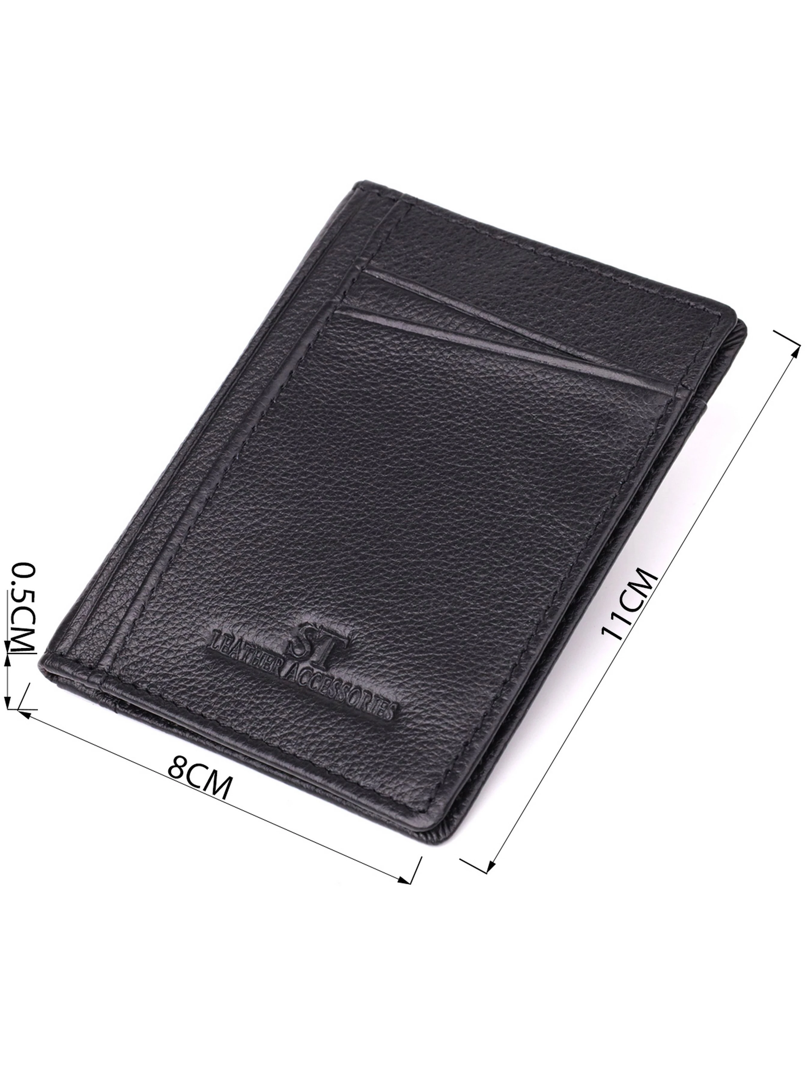 ST Leather Accessories Гаманець колір чорний фото 3