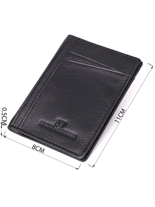 ST Leather Accessories Гаманець колір чорний фото 3