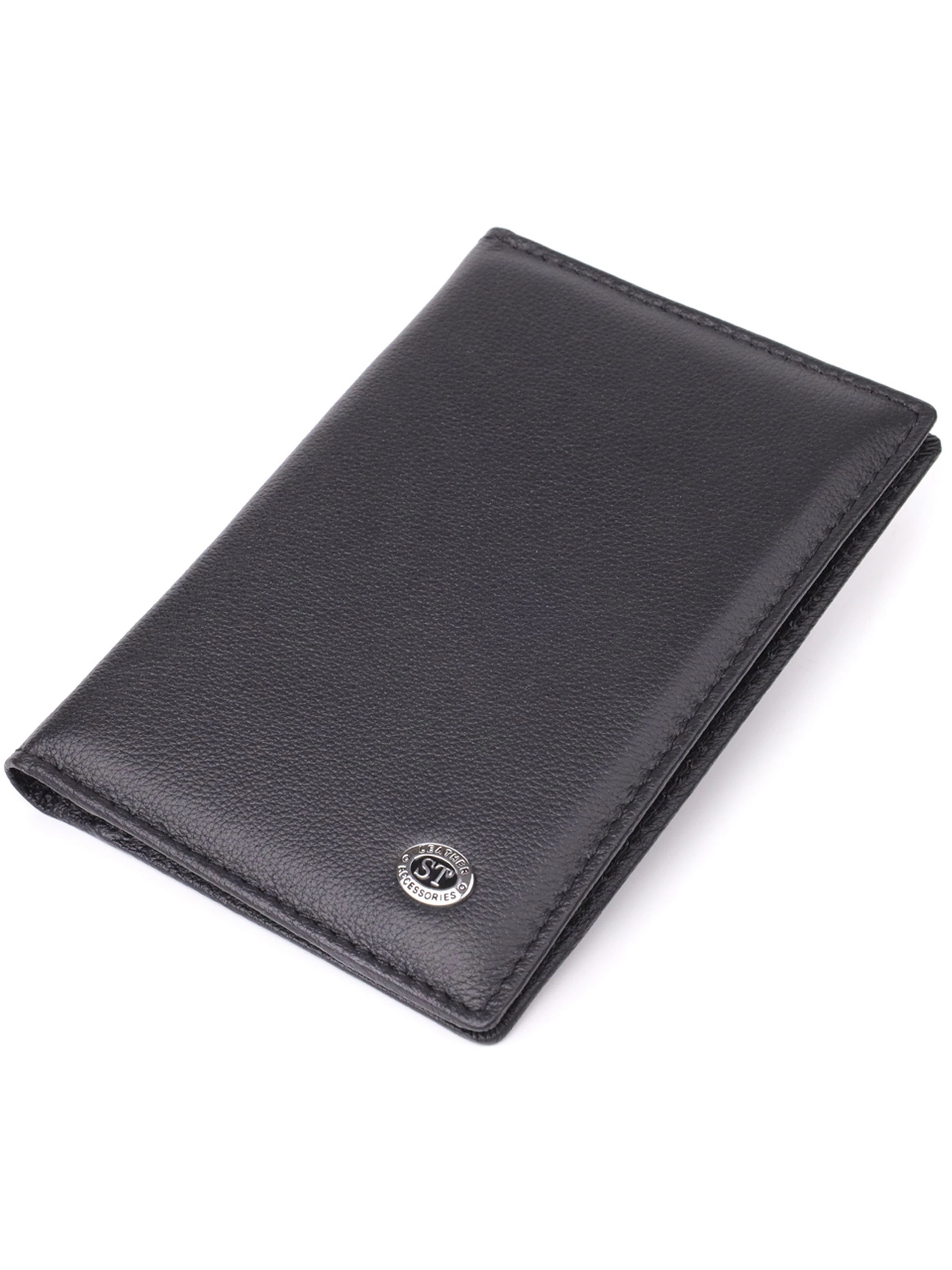 ST Leather Accessories Обгортка для документів колір чорний