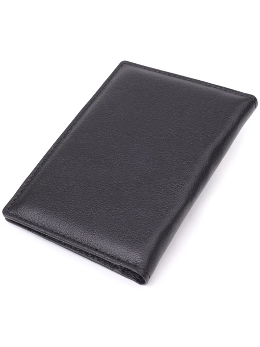 ST Leather Accessories Обгортка для документів колір чорний фото 2