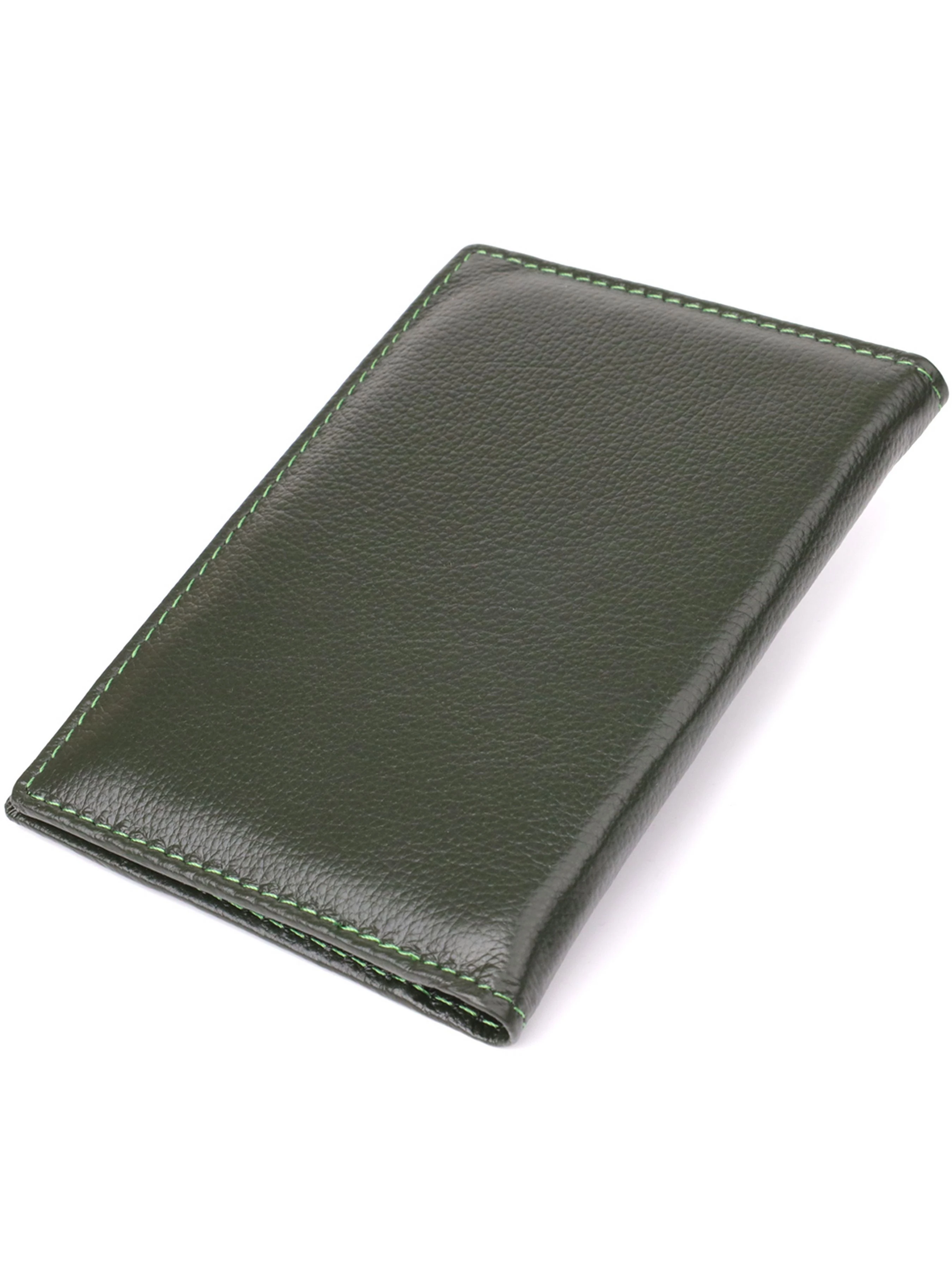 ST Leather Accessories Обгортка для документів колір зелений фото 2