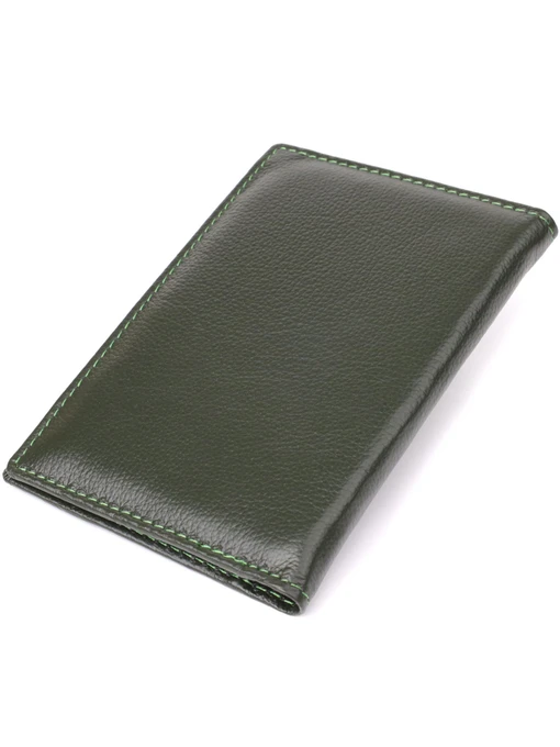 ST Leather Accessories Обгортка для документів колір зелений фото 2