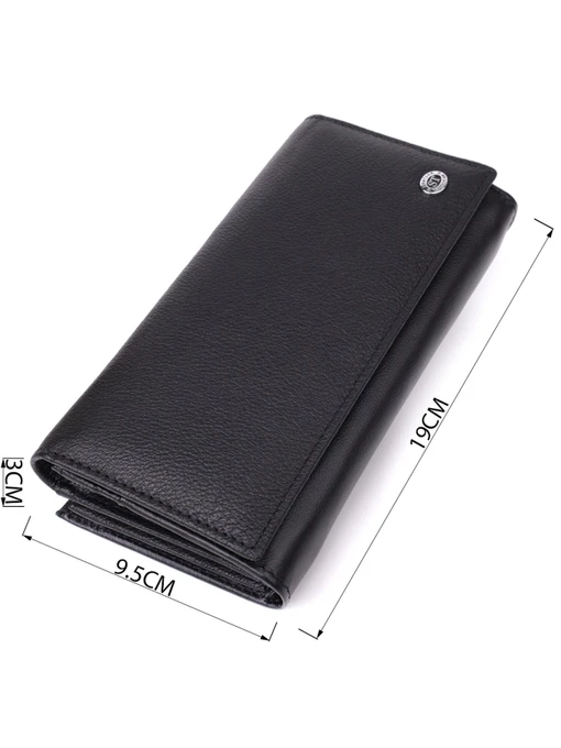 ST Leather Accessories Гаманець колір чорний фото 3