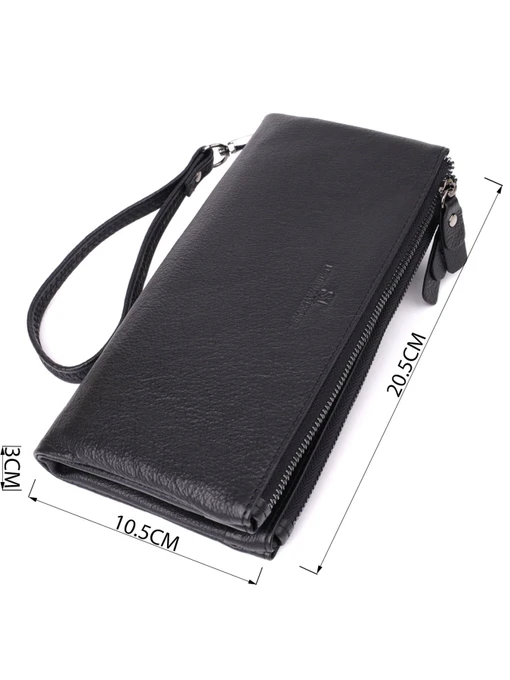 ST Leather Accessories Гаманець колір чорний фото 3