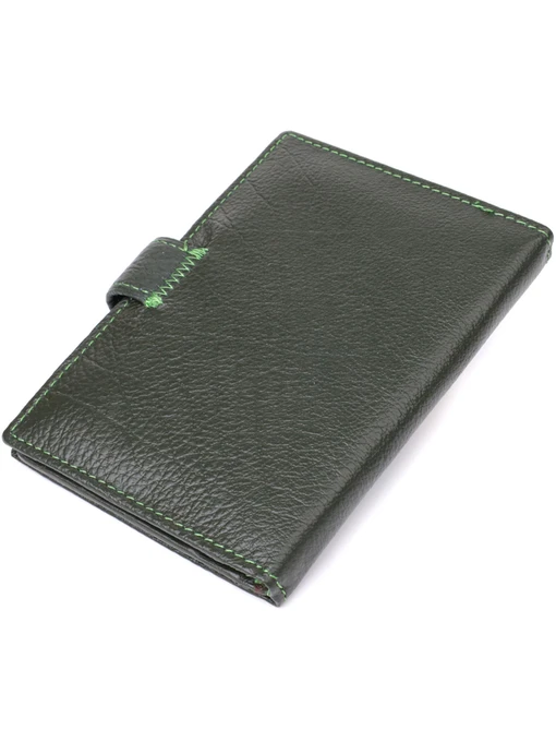 ST Leather Accessories Обгортка для документів колір зелений фото 2