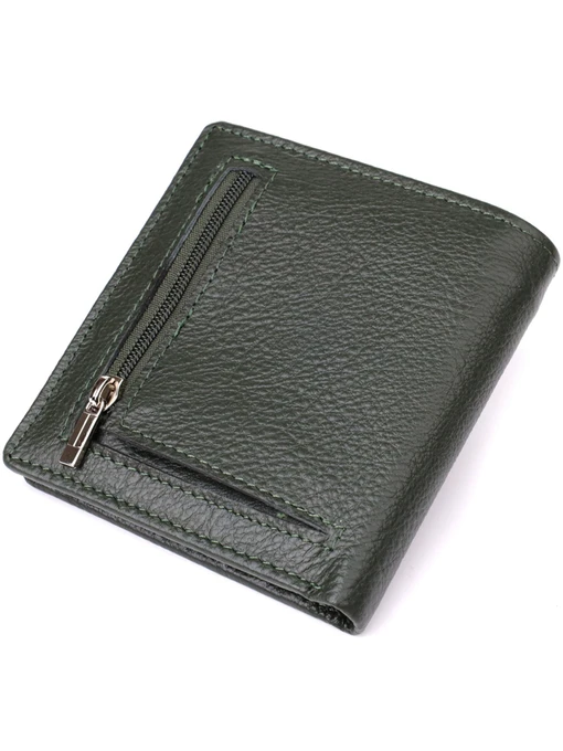 ST Leather Accessories Гаманець колір зелений фото 2