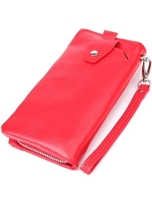 ST Leather Accessories Гаманець колір червоний фото 2