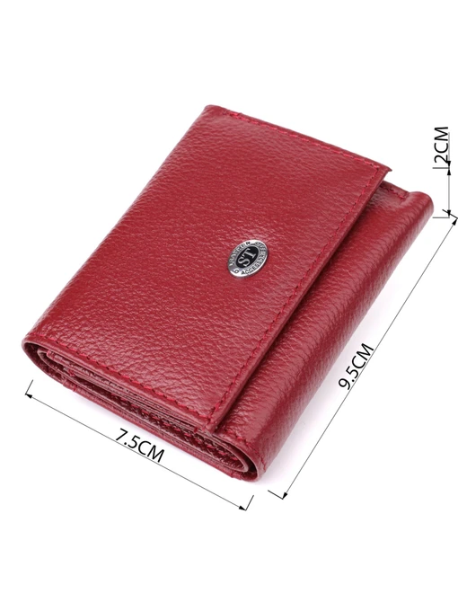 ST Leather Accessories Гаманець колір бордовий фото 3