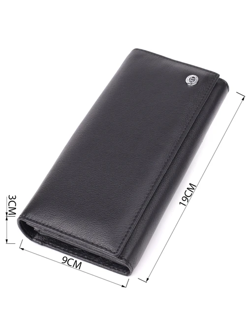 ST Leather Accessories Гаманець колір чорний фото 3