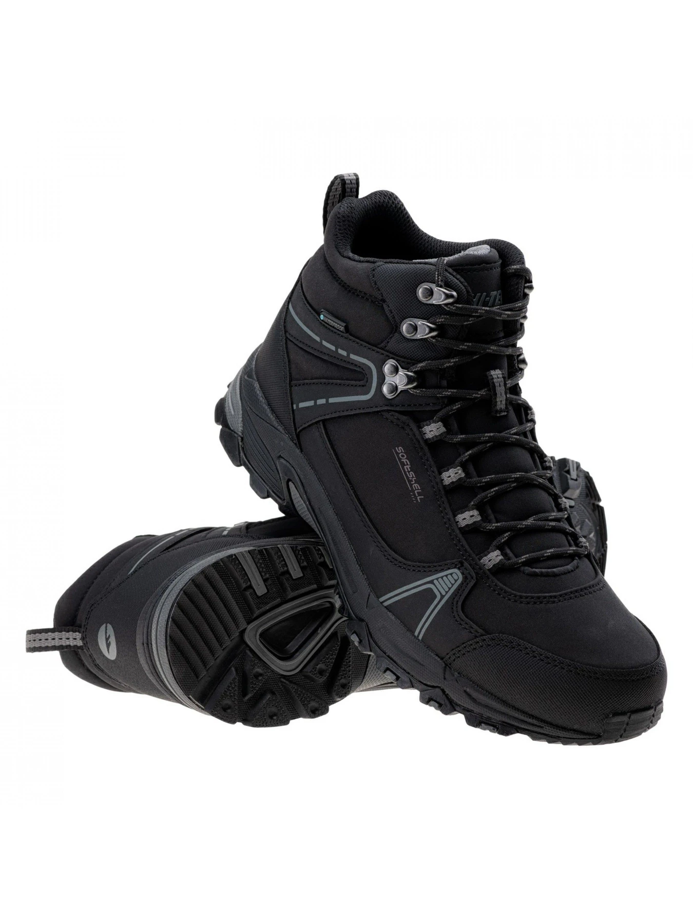 Ботинки и сапоги Hitec Hapiter mid wp модель HAPITER MID WP-BLACK/MID GREY Фото