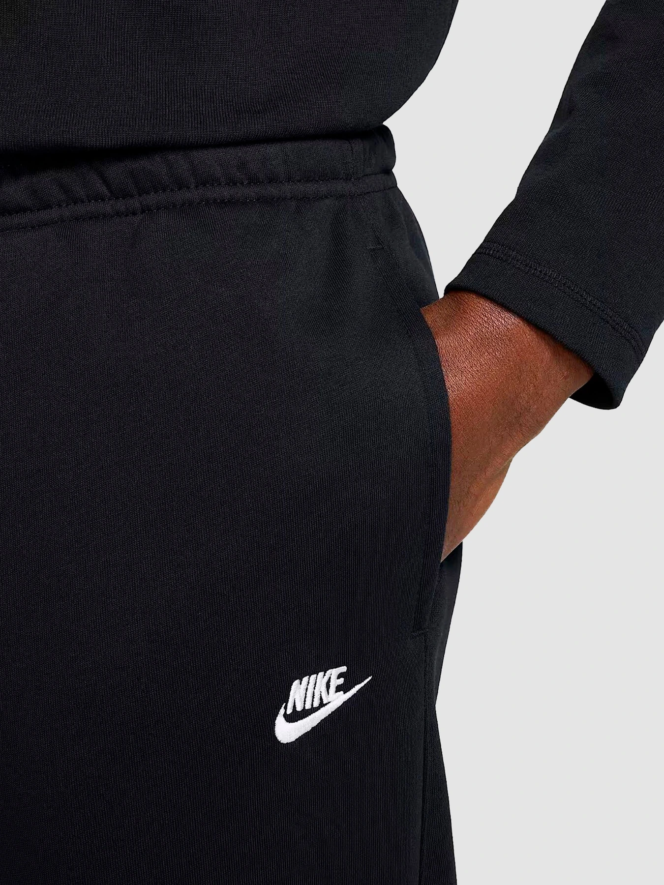 Штани NIKE Club French Terry Open-Hem модель HQ4422-010 Фото