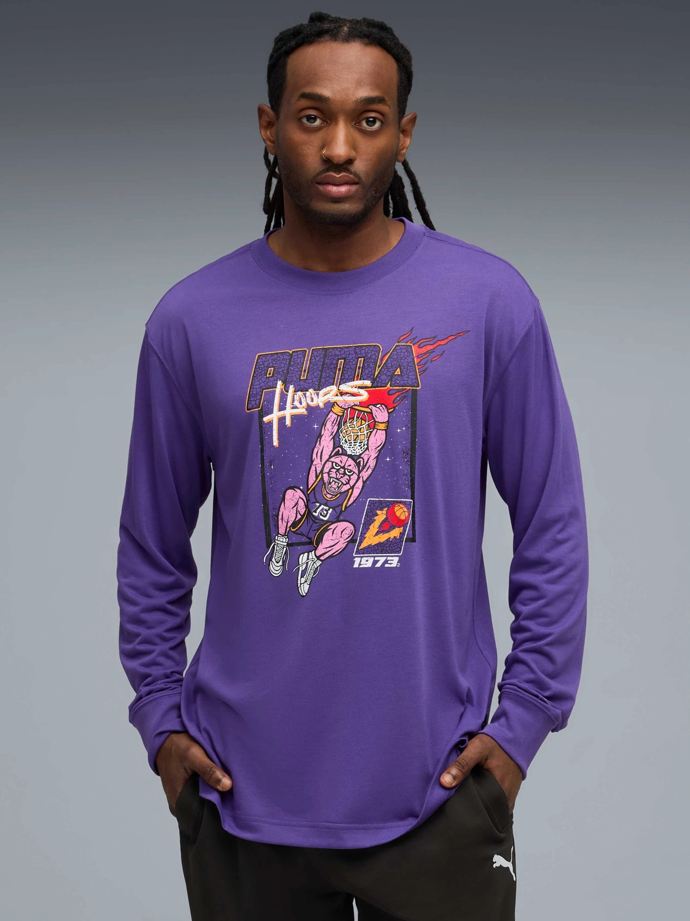 Худи и свитшоты PUMA Hoopstel Ls Tee модель 632903 Худи и свитшоты PUMA Hoopstel Ls Tee модель 632903 Фото