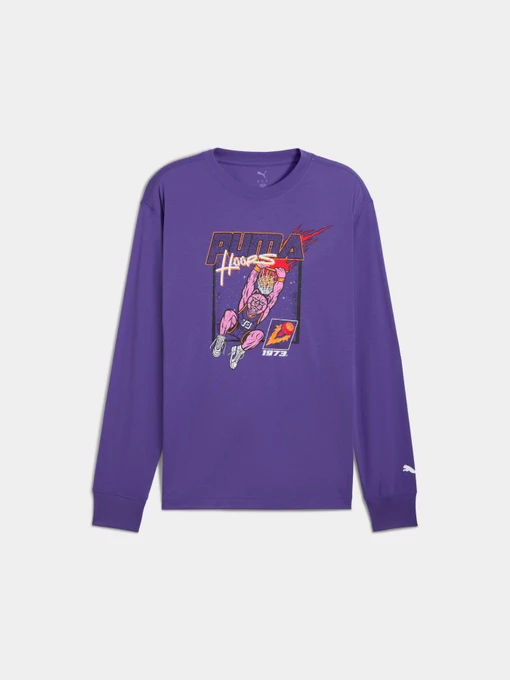 Худі та світшоти PUMA Hoopstel Ls Tee модель 632903 Фото