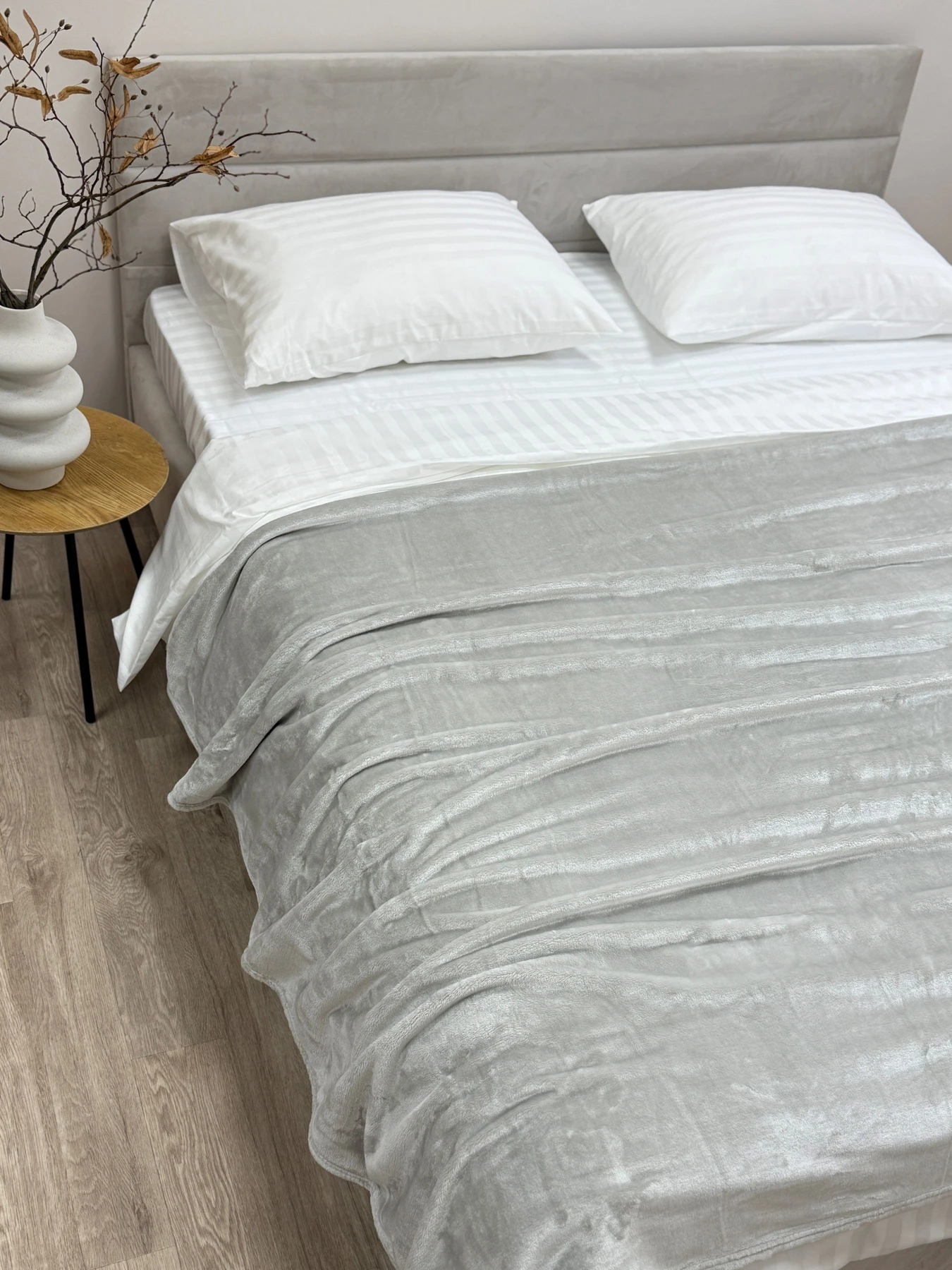 Покривало Well Soft світло-сірого кольору Cool Grey Ecotton модель 24920 Покривало Well Soft світло-сірого кольору Cool Grey Ecotton модель 24920 Фото