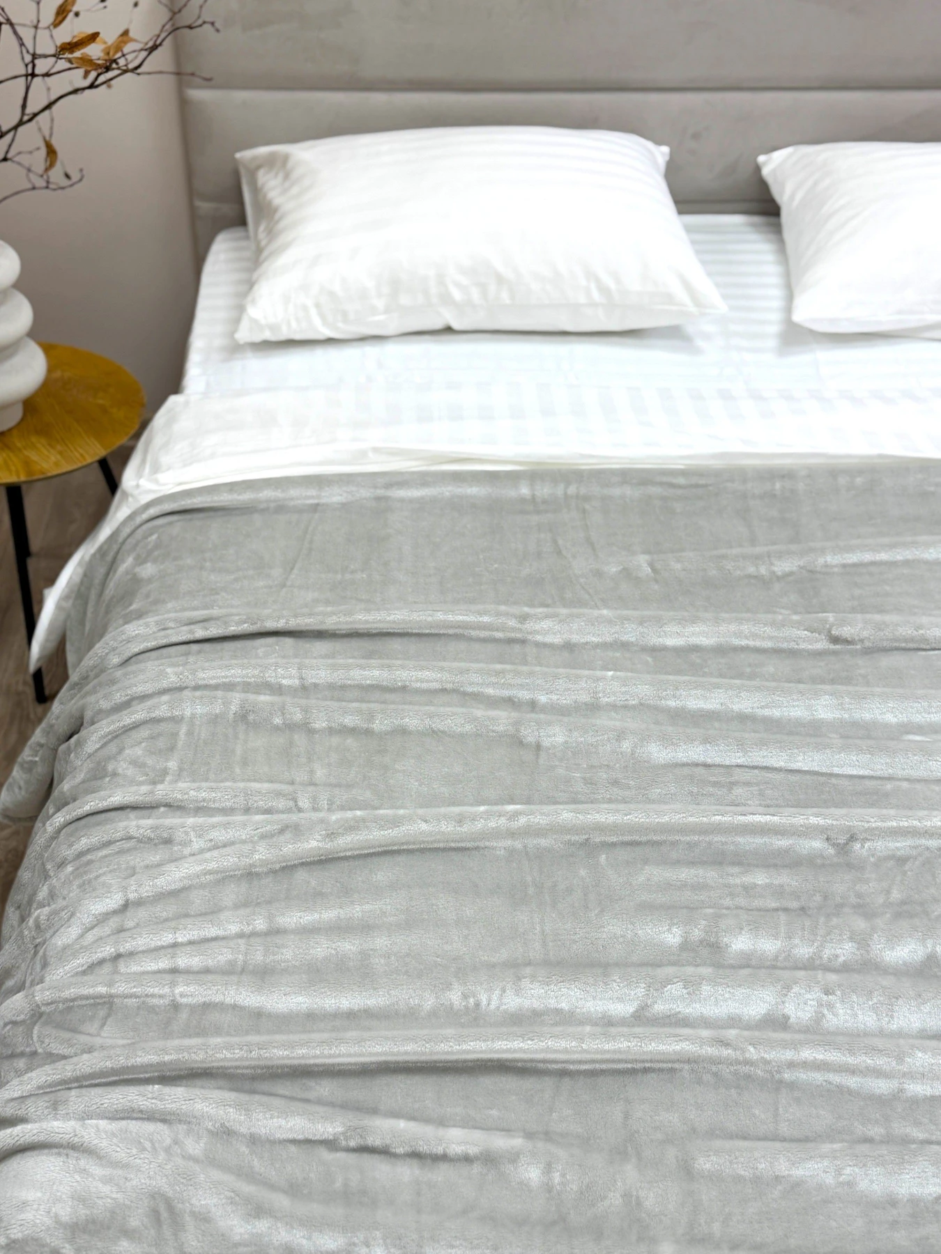 Покривало Well Soft світло-сірого кольору Cool Grey Ecotton модель 24920 Покривало Well Soft світло-сірого кольору Cool Grey Ecotton модель 24920 Фото