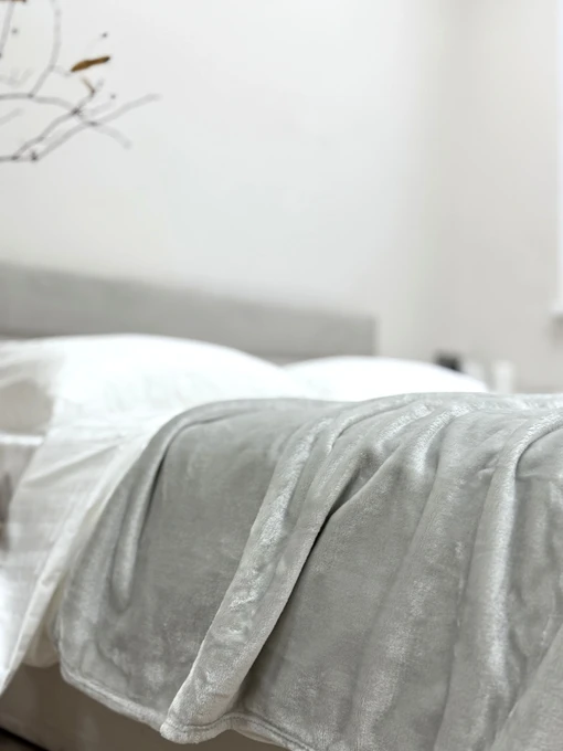 Покрывало Well Soft светло-серого цвета Cool Grey Ecotton модель 24920 Фото