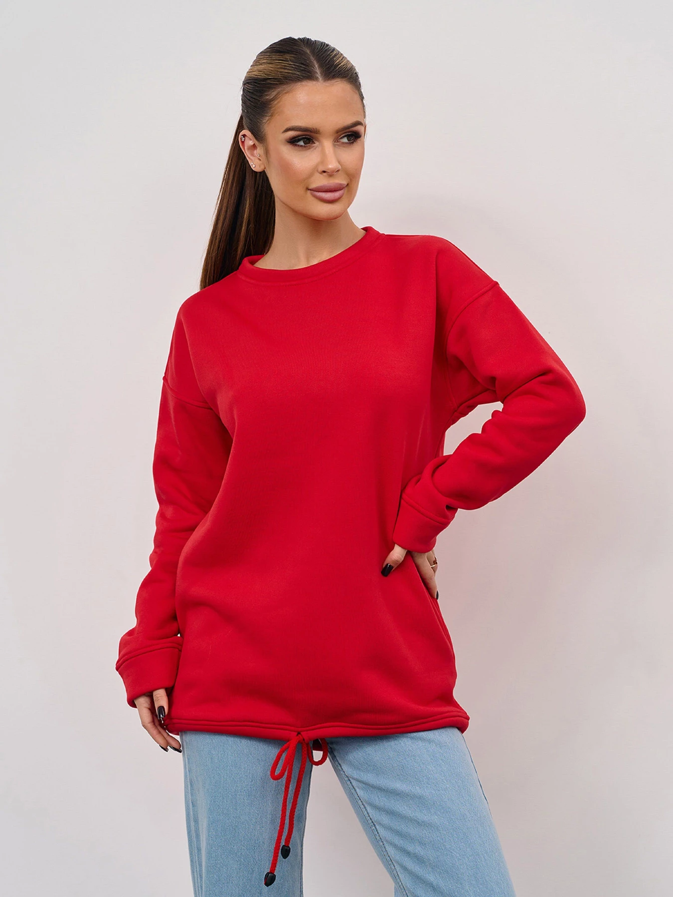 Худи и свитшоты ISSA Plus модель 15353_красный Худи и свитшоты ISSA Plus модель 15353_красный Фото
