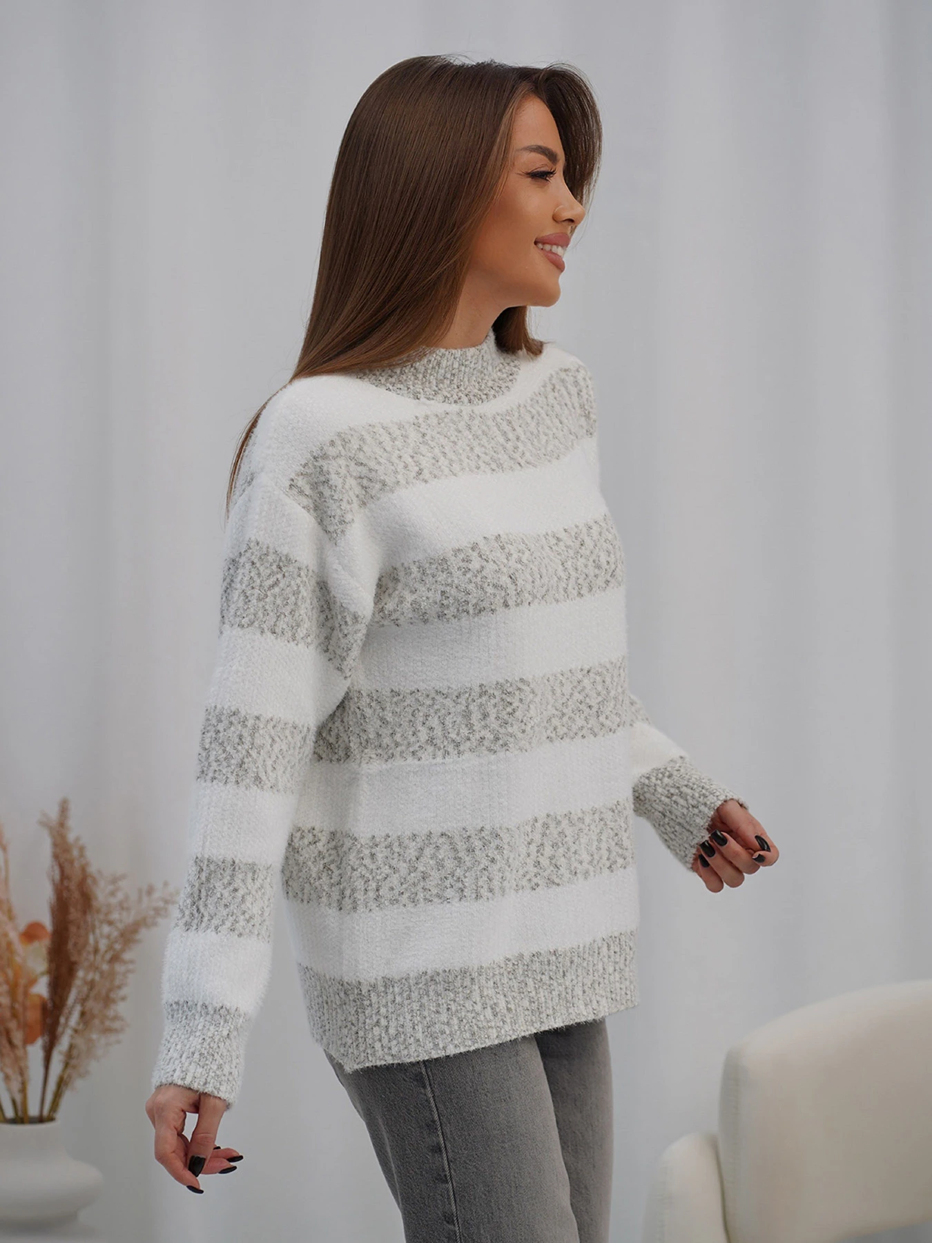 Свитры и кардиганы ISSA Plus модель WN20-717_серый Фото