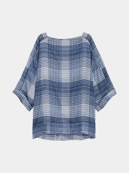Сорочки H&M модель 5228466RP21_синий в клетку Фото