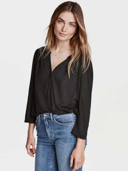 Сорочки H&M модель PS3080615RP4_черный Фото
