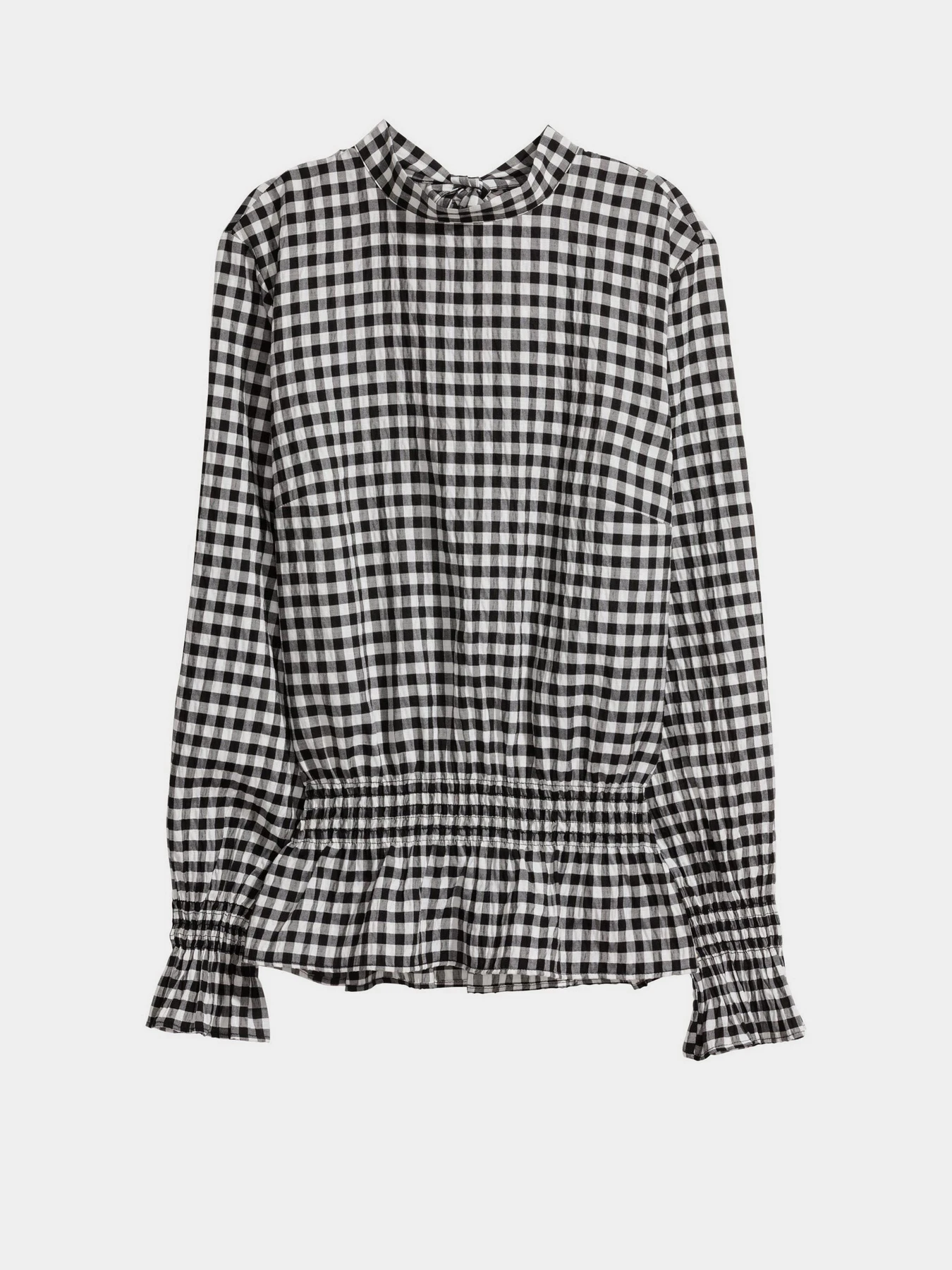 Сорочки H&M модель 5481566RP12_черно-белая клетка Фото