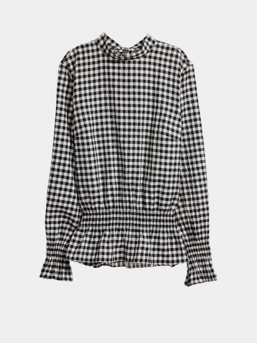 Сорочки H&M модель 5481566RP12_черно-белая клетка Фото