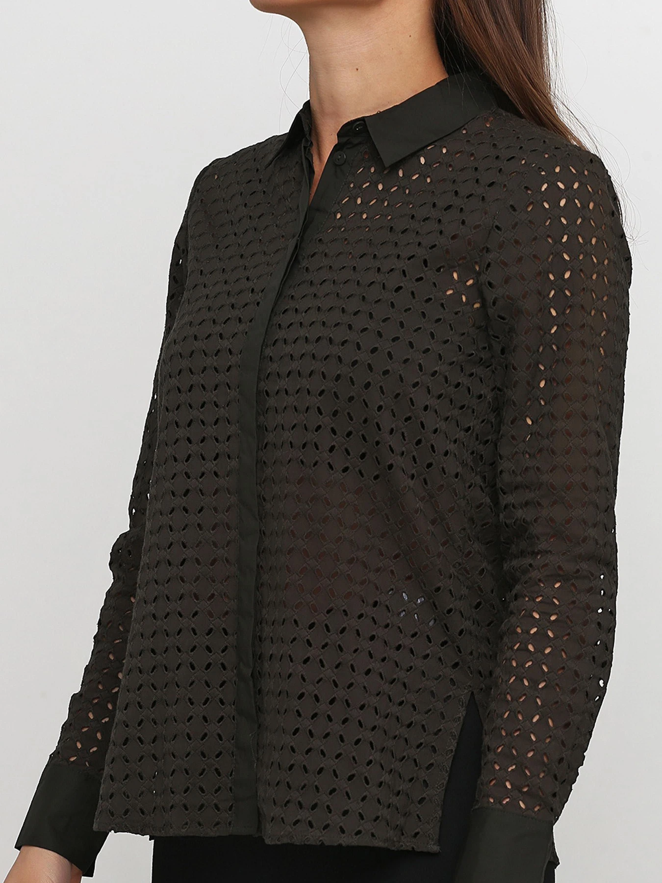 Сорочки H&M модель 4729445RP3_хаки Фото