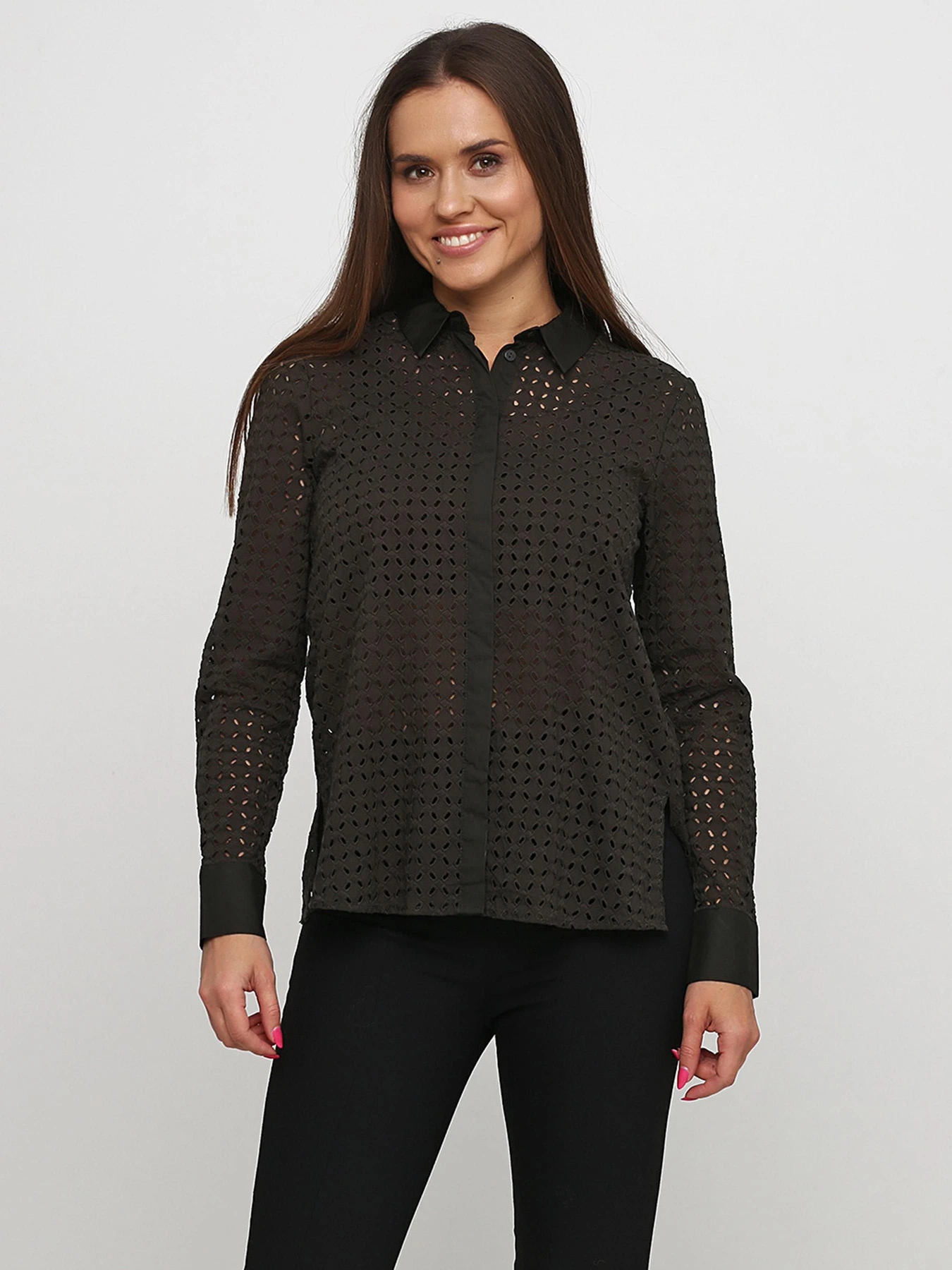 Сорочки H&M модель 4729445RP3_хаки Фото