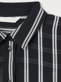 Сорочки H&M модель 6970509sm_черный белая полоска Фото