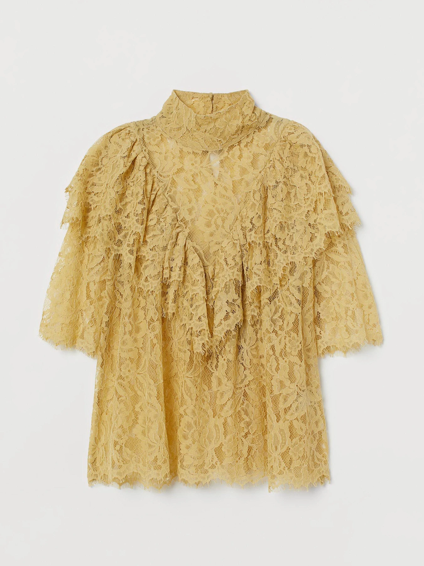 Рубашки H&M модель 8814481sm_Светло-желтый Фото