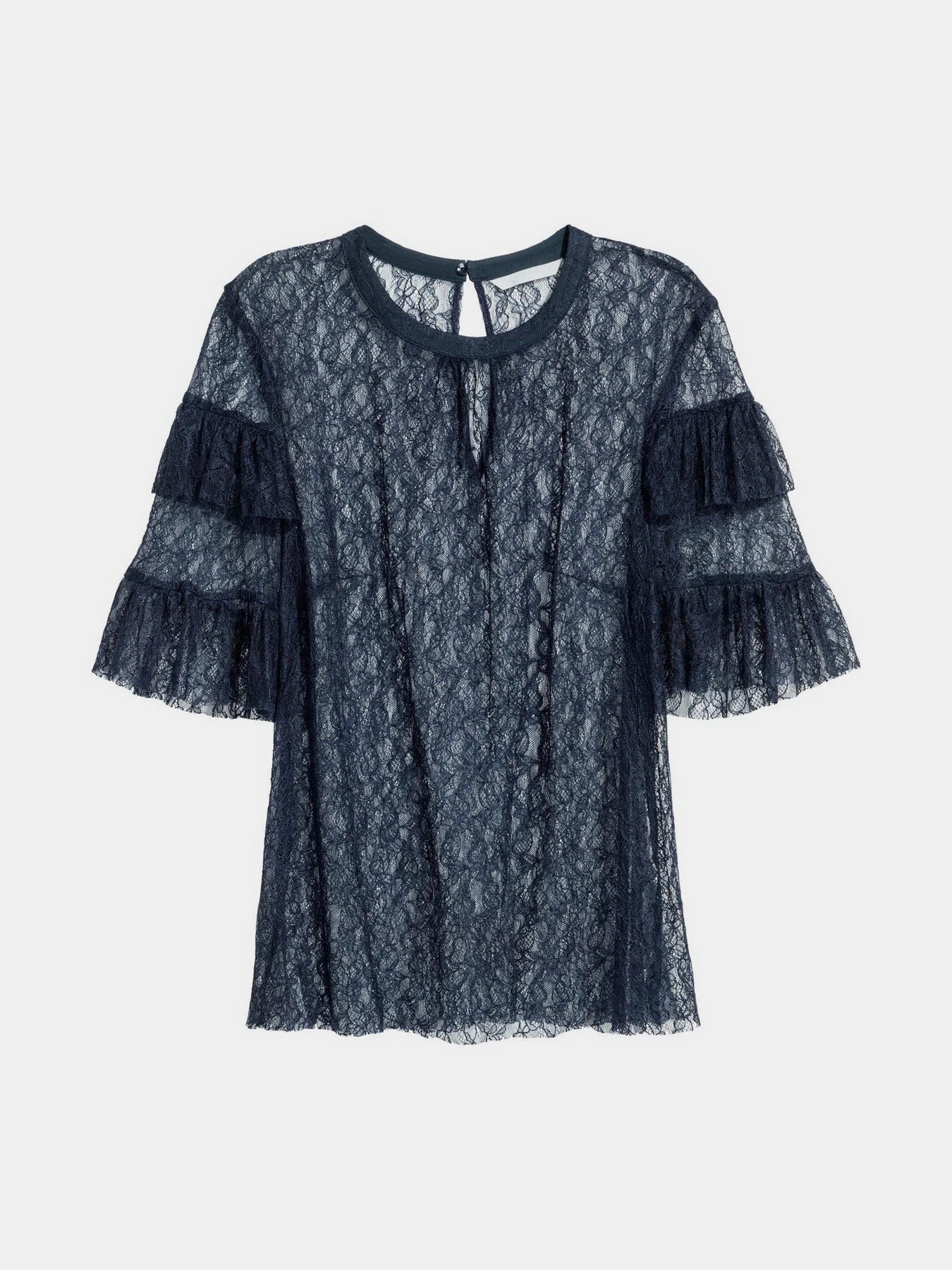 Рубашки H&M модель 4977645log_Темно-синий Фото