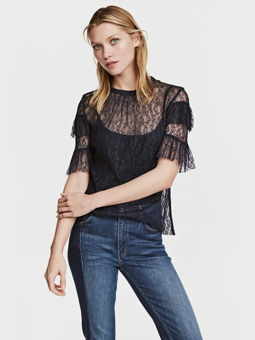 Рубашки H&M модель 4977645log_Темно-синий Фото