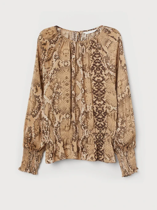 Сорочки H&M модель 7893090sm_бежевый кожа питона Фото