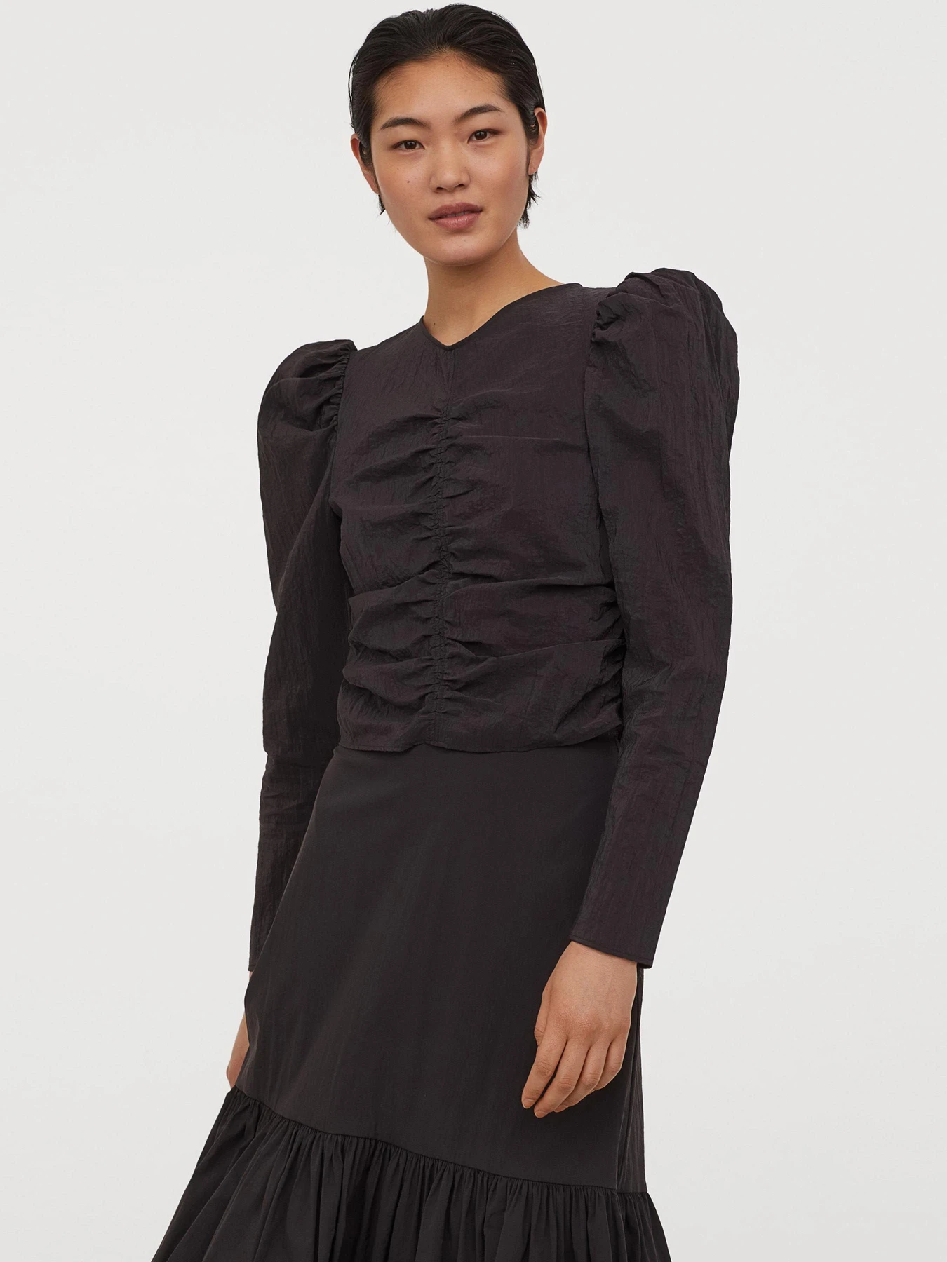 Рубашки H&M модель 8610361RP5_Черный Фото