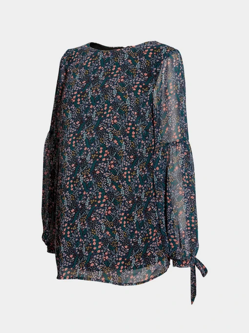 Сорочки H&M модель 5497066RP11_темно-синий в цветы Фото