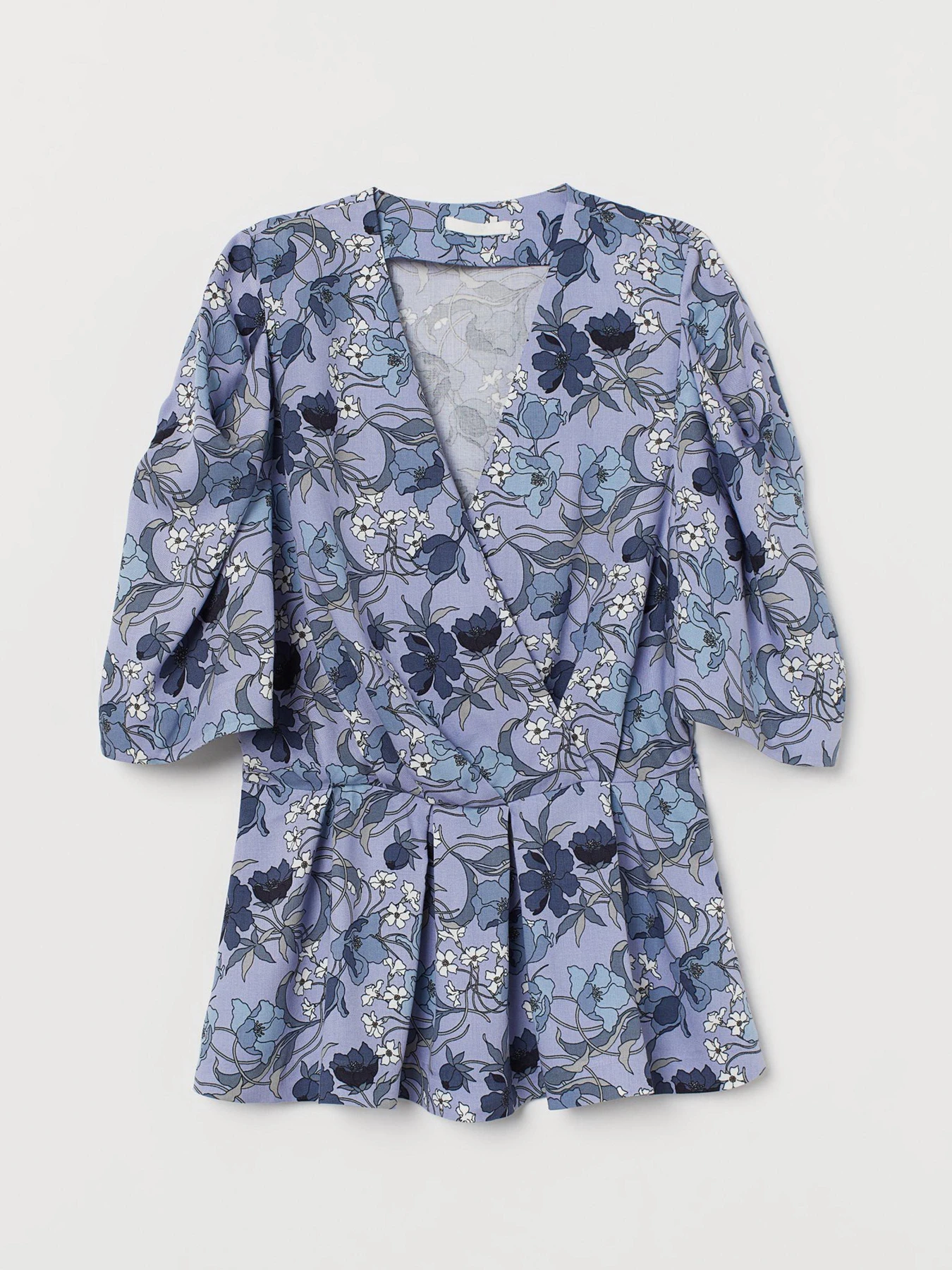 Сорочки H&M модель 5518395RP21_голубой цветочный Фото
