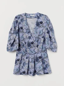 Сорочки H&M модель 5518395RP21_голубой цветочный Фото