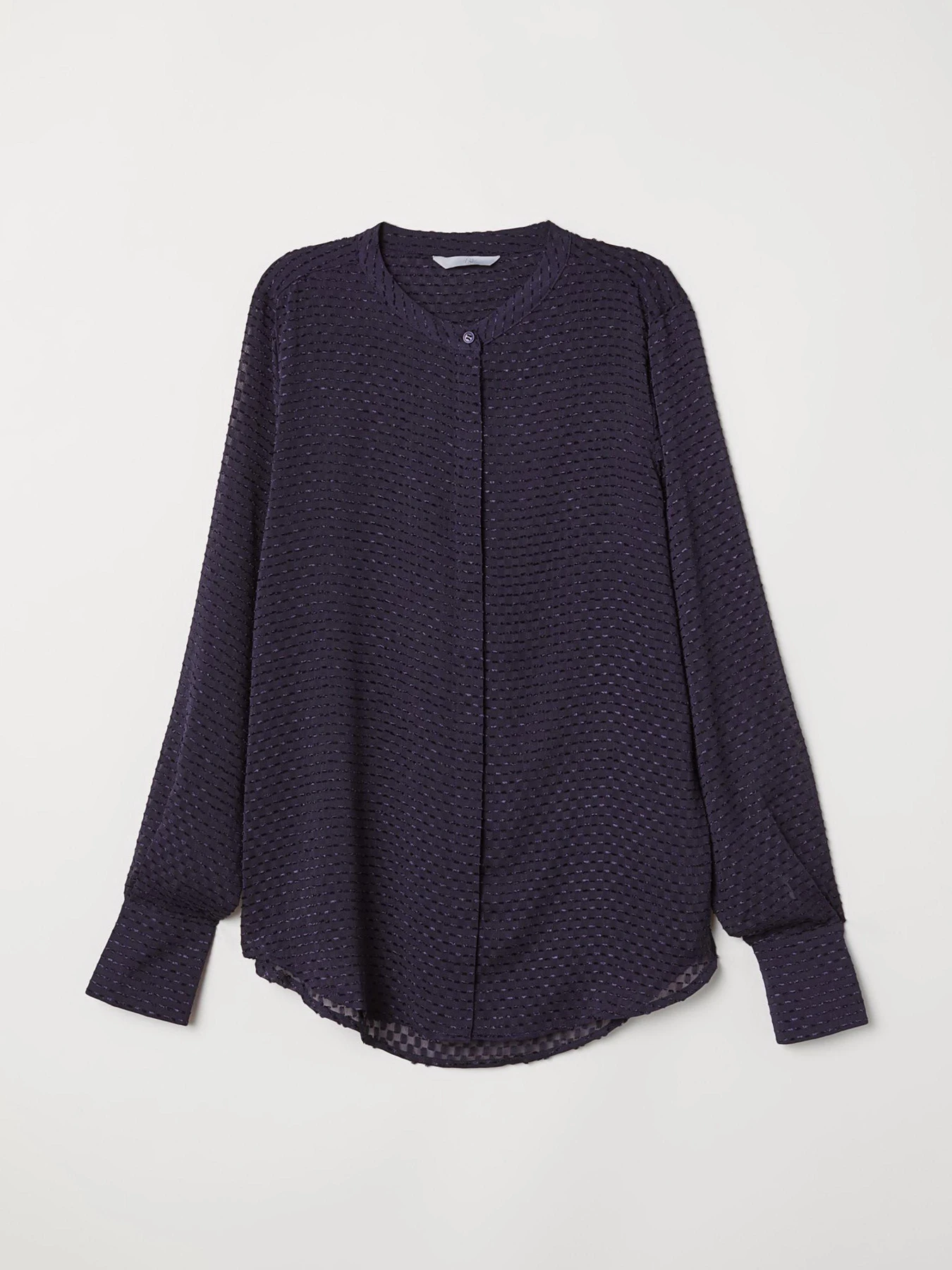 Сорочки H&M модель 6265457RP1_темно-синий Фото