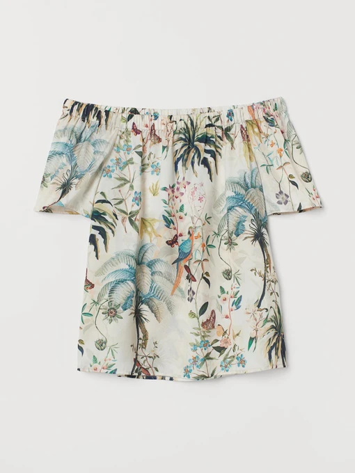 Сорочки H&M модель 7345690log_Светло-бежевый Фото